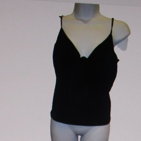 ABERCROMBIE & FITCH DARK GREEN SPAGHETTI STRAP TOP - Picture 7 of 9